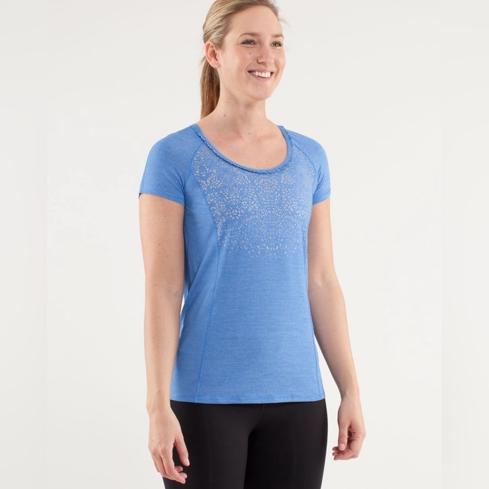 Lululemon Run Wild Short Sleeve Tech blue
